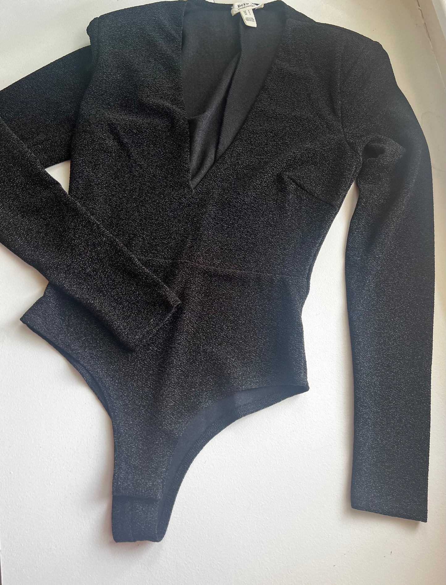 Shimmer Black Bodysuit