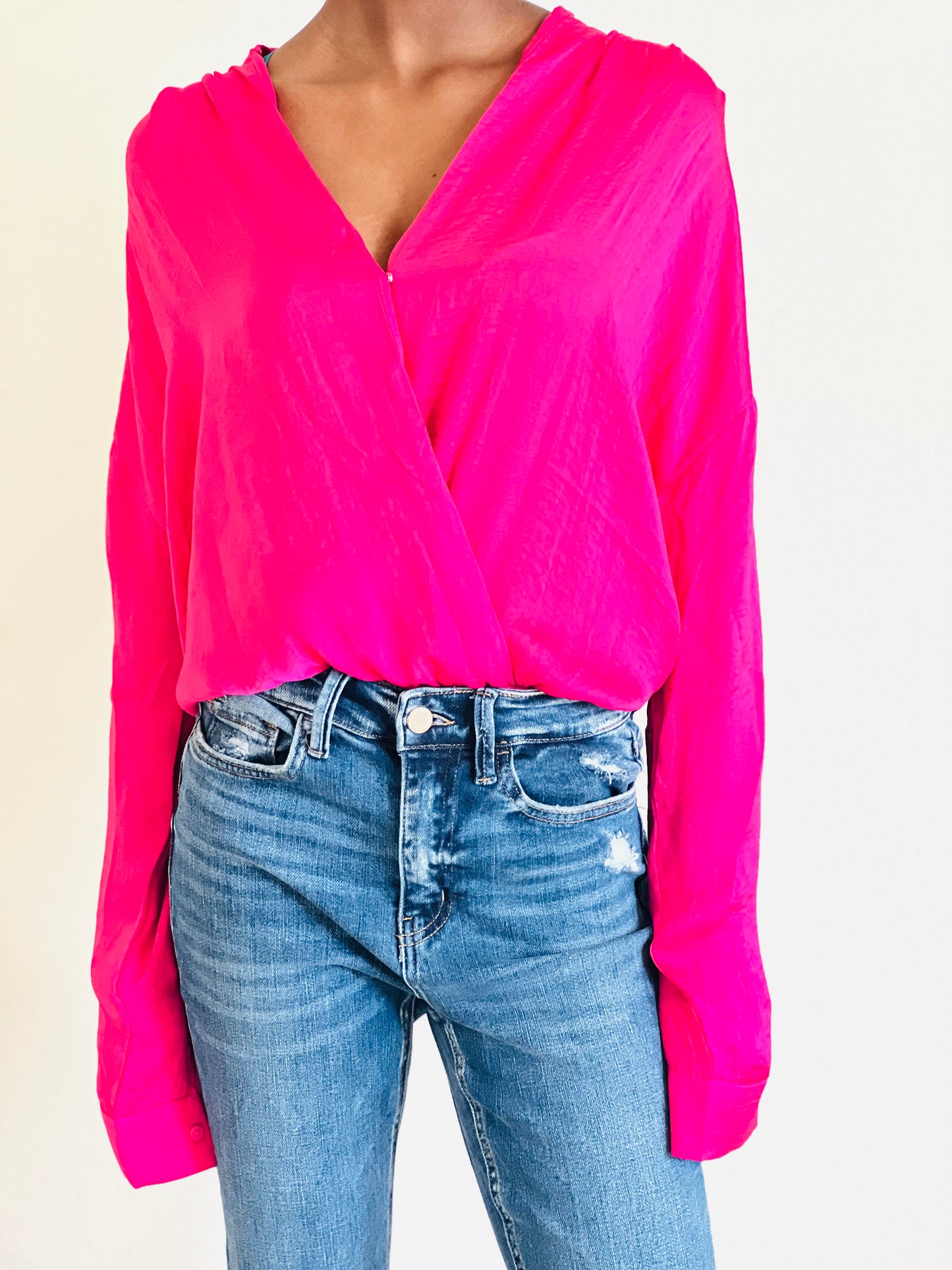 Miss Magenta Long Sleeve Bodysuit