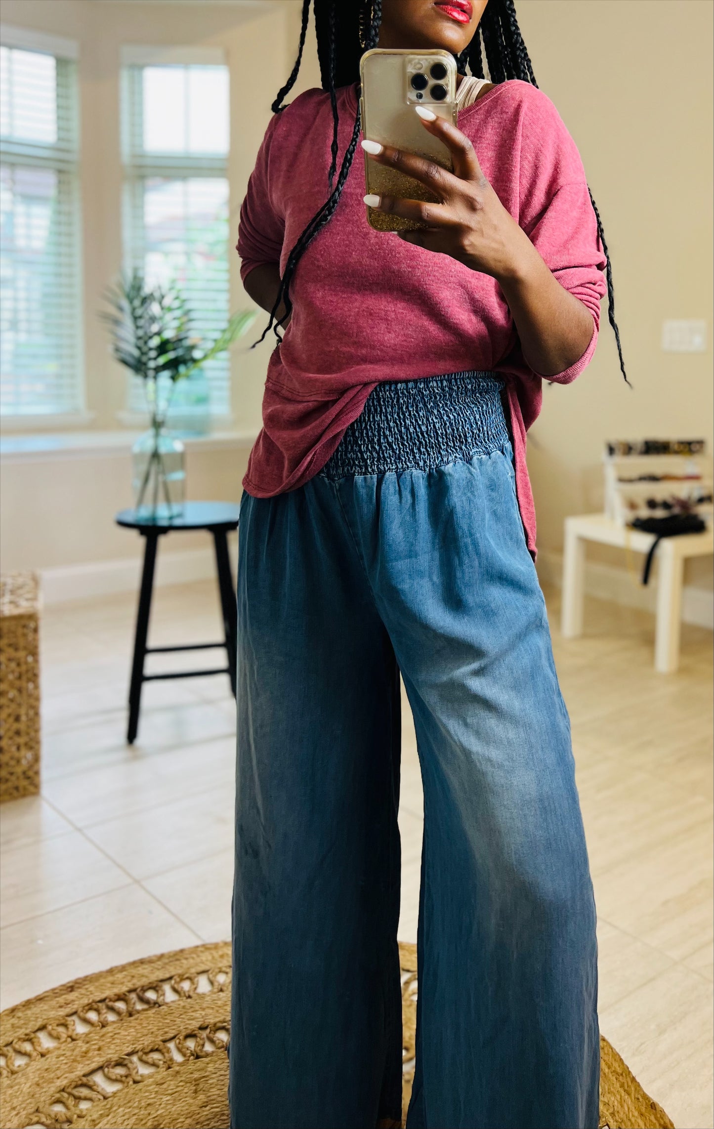 Rosie Rust Long Sleve with Thumb Opening