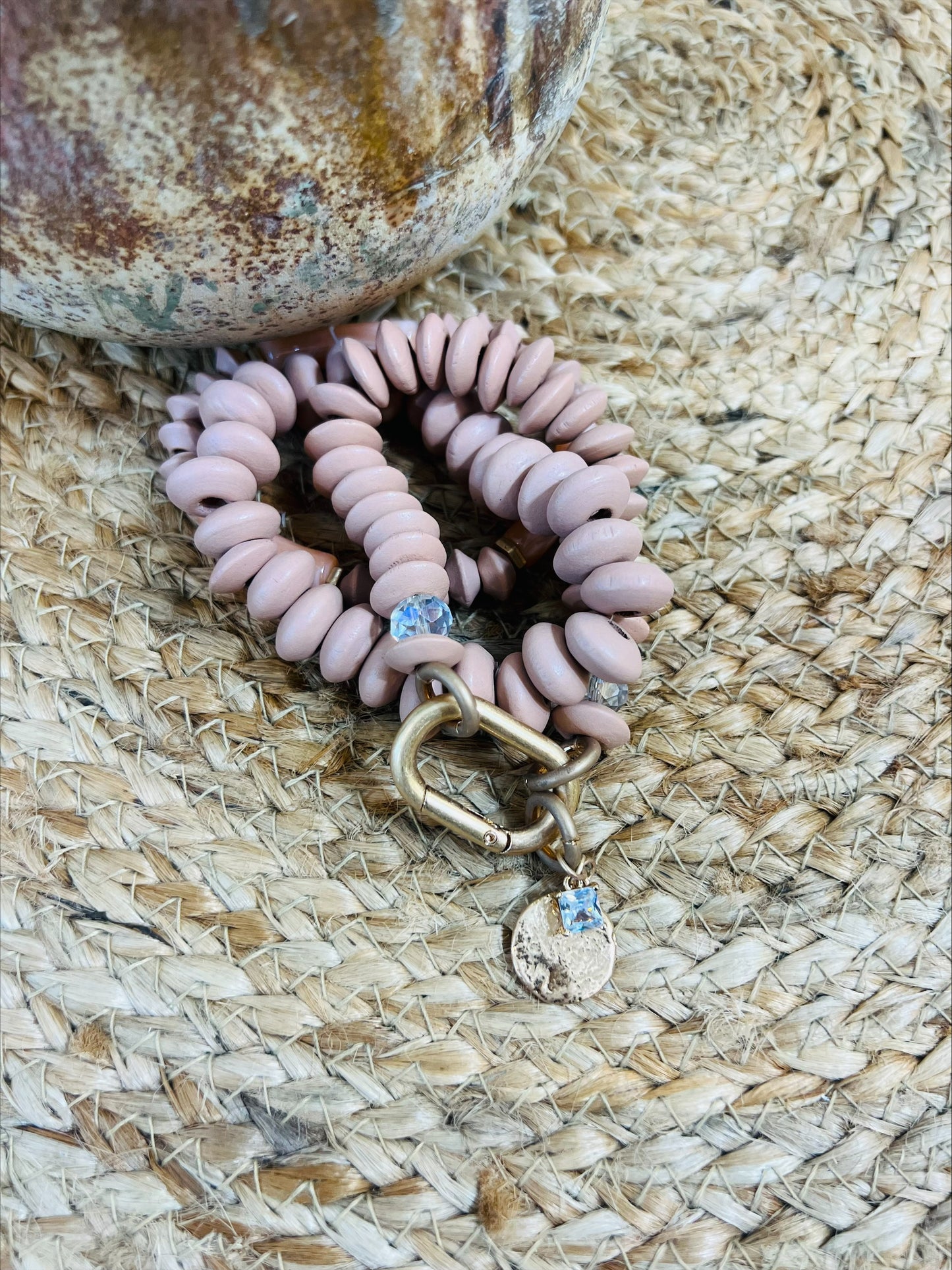 Brown layered bracelet