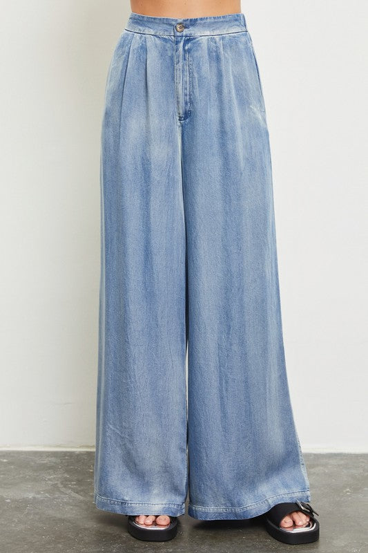 Danica Denim Button Front Pant